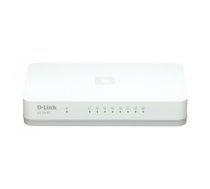 D-Link GO-SW-8G/E tīkla pārslēgs Nepārvaldīts Gigabit Ethernet (10/100/1000) Balts