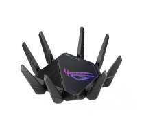 ASUS ROG Rapture GT-AX11000 Pro bezvadu rūteris Tīkls Gigabit Ethernet Trīskāršā frekvenču josla (2.4 GHz / 5 GHz) Melns