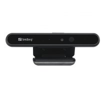 Sandberg Face-ID Webcam 1080p vebkamera 2 MP 1920 x 1080 pikseļi USB 3.2 Gen 1 (3.1 Gen 1) Melns