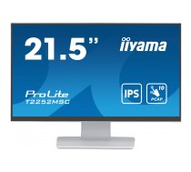 iiyama ProLite monitori 54,6 cm (21.5") 1920 x 1080 pikseļi Full HD LCD Skārienjūtīgais ekrāns Galds Balts