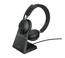 Jabra Evolve2 65, MS Stereo Austiņas Bezvadu Birojs / zvanu centrs USB Veids-C Bluetooth Melns