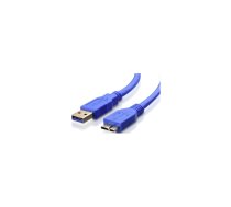 Kabelis Brackton USB-A Male - USB Micro B Male 1m Blue