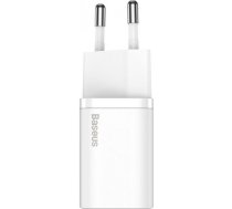 Baseus CCSUP-B02 tīkla lādētājs USB-C / 20W / 3A balts