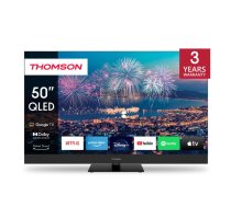 TV Set|THOMSON|50"|4K/Smart|QLED|3840x2160|Wireless LAN|Bluetooth|Google TV|Black|50QG6C14