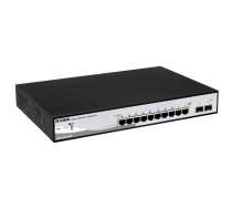 D-LINK DGS-1210-10P, Gigabit Smart III Switch with 8 10/100/1000Base-T PoE ports and 2 combo 1000Base-T/MiniGBIC (SFP) ports, 80