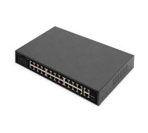 Digitus | 24 Port Fast Ethernet PoE Switch | DN-95356 | Unmanaged | Rackmountable | 10/100 Mbps (RJ-45) ports quantity 24