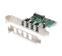 Digitus | USB 3.0, 4 Port, PCI Express Add-On card 4 Ports A/F External, VL805 chipset | DS-30221-1