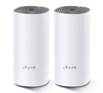 TP-Link Deco E4 (2-pack) Divkāršā frekvenču josla (2.4 GHz / 5 GHz) Wi-Fi 5 (802.11ac) Balts, Pelēks Iekšējs