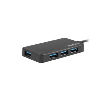 Natec USB 3.0 HUB, Silkworm, 4-Port, Black | Natec | 4 Port Hub With USB 3.0 | Silkworm NHU-1343 | Black | USB Type-C | 0.15 m