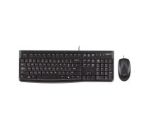 Logitech Desktop MK120 tastatūra Pele iekļauta USB QWERTY Angļu Melns