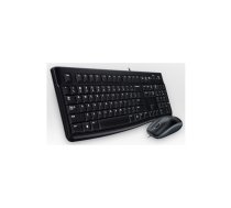 Logitech Desktop MK120 tastatūra Pele iekļauta USB AZERTY Franču Melns