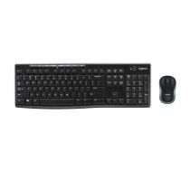 Logitech Wireless Combo MK270 tastatūra Pele iekļauta USB AZERTY Franču Melns