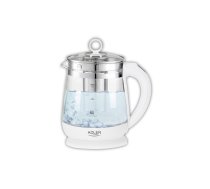 Adler | Kettle | AD 1299 | Electric | 2200 W | 1.5 L | Glass/Stainless steel | 360° rotational base | White