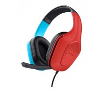 Trust GXT 416S Zirox Austiņas Vadu Speļu Melns, Tirkīzzils, Sarkans