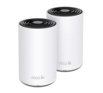TP-Link Deco XE75 Pro (2-pack) Trīs diapazoni (2,4 GHz / 5 GHz / 6 GHz) Wi-Fi 6E (802.11ax) Balts 3 Iekšējs