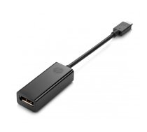 HP USB Type-C to DisplayPort Adapter USB grafiskais adapteris Melns