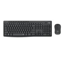 Logitech MK295 Silent Wireless Combo tastatūra Pele iekļauta USB QWERTY Ziemeļvalstu Grafīts