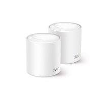 TP-Link Deco X50 (2-pack) Divkāršā frekvenču josla (2.4 GHz / 5 GHz) Wi-Fi 6 (802.11ax) Balts 3 Iekšējs