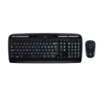 Logitech Wireless Combo MK330 tastatūra Pele iekļauta USB QWERTY US International Melns