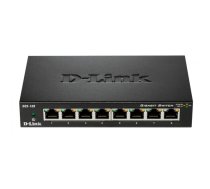 D-Link DGS-108 tīkla pārslēgs Nepārvaldīts L2 Gigabit Ethernet (10/100/1000) Melns