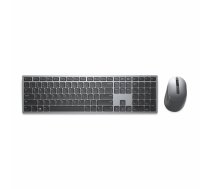DELL KM7321W tastatūra Pele iekļauta Birojs RF bezvadu sakari + Bluetooth QWERTY US International Pelēks, Titāns