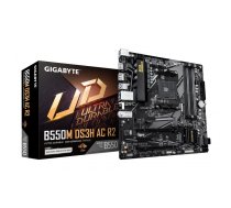 GIGABYTE B550M DS3H AC R2 mātes plate AMD B550 Ligzda AM4 mikro ATX