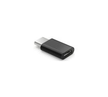 Adapteris SAVIO Micro USB - USB Type-C melns