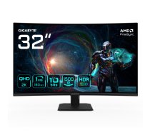 GIGABYTE GS32QCA LED display 80 cm (31.5") 2560 x 1440 pikseļi Quad HD Melns