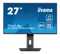 iiyama ProLite XUB2792UHSU-B6 monitori 68,6 cm (27") 3840 x 2160 pikseļi 4K Ultra HD LED Melns [#959278]
