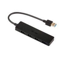 i-tec Advance U3HUB404 interfeisa centrmezgls USB 3.2 Gen 1 (3.1 Gen 1) Type-A 5000 Mbit/s Melns