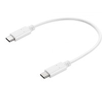 Sandberg USB-C Charge Cable 0.2m USB kabelis 0,2 m USB C Balts