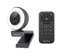 Sandberg Streamer USB Webcam Pro Elite vebkamera 2560 x 1440 pikseļi USB 2.0 Melns