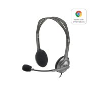 Logitech H111 Austiņas Vadu Birojs / zvanu centrs Pelēks