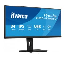 iiyama ProLite XUB3493WQSU-B6 monitori 86,4 cm (34") 3440 x 1440 pikseļi UltraWide Quad HD LED Melns