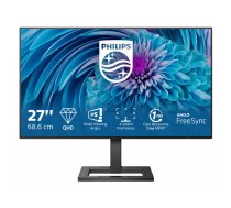 Philips E Line 275E2FAE/00 monitori 68,6 cm (27") 2560 x 1440 pikseļi 4K Ultra HD LED Melns