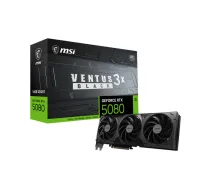 MSI VENTUS GEFORCE RTX 5080 16G 3X OC BLACK video karte NVIDIA 16 GB GDDR7 [GeForce RTX 5080 16G VENTUS 3X OC BLACK]