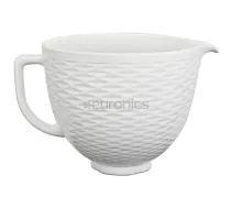 KitchenAid Artisan, 4.7 L, balta - Keramikas trauks mikserim