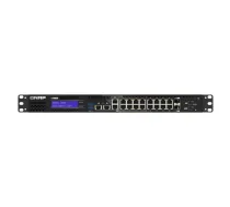 QNAP QGD-1602-C3758-16G tīkla pārslēgs Vadīts L2 2.5G Ethernet (100/1000/2500) Melns, Pelēks