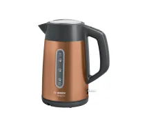 Bosch TWK4P439 elektriskās tējkanna 1,7 L 2400 W Melns, Zelts