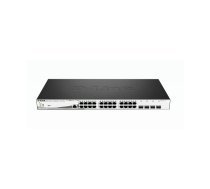 D-Link DGS-1210-28MP tīkla pārslēgs Vadīts L2 Gigabit Ethernet (10/100/1000) Power over Ethernet (PoE) 1U Melns, Pelēks