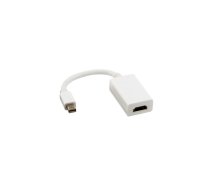 Lindy 41014 video kabeļu aksesuārs 0,2 m Mini DisplayPort HDMI Type A (Standard) Balts