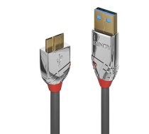Lindy 36656 USB kabelis 0,5 m USB 3.2 Gen 1 (3.1 Gen 1) USB A Micro-USB B Pelēks