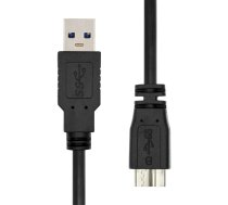 ProXtend USB3AMB-0005 USB kabelis 0,5 m USB 3.2 Gen 1 (3.1 Gen 1) USB A Micro-USB B Melns