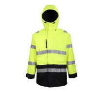 Augstas redzamības ziemas jaka Montreal, dzeltena/tumši zila XL, Pesso