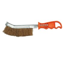 BRASS WIRE BRUSH, PLASTIC HANDLE (06965)