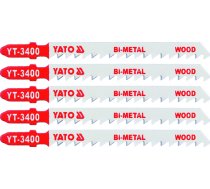 JIG SAW BLADE BI-METAL-GROUND EDGE, 6 TPI / 4MM (YT-3400)