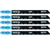 JIG SAW BLADE HSS - MILLED, 24~10TPI / 1.2 ~2.6MM (YT-3415)