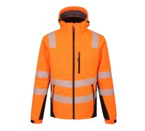 Augstas redzamības ziemas softshell jaka Calgary, oranža, 3X 3XL, Pesso