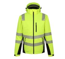 Augstas redzamības ziemas softshell jaka Calgary, dzeltena M, Pesso