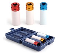 Protective Impact Muciņas Set | plastic Cover | | 12,5 mm (1/2") | 17-19-21 mm | 3 pcs (SK7200)